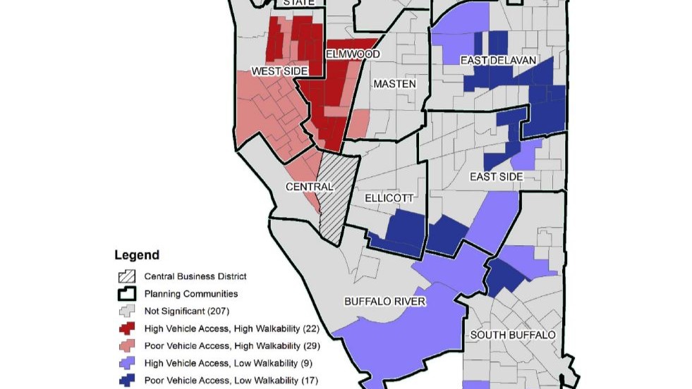Walkability in Buffalo, NY